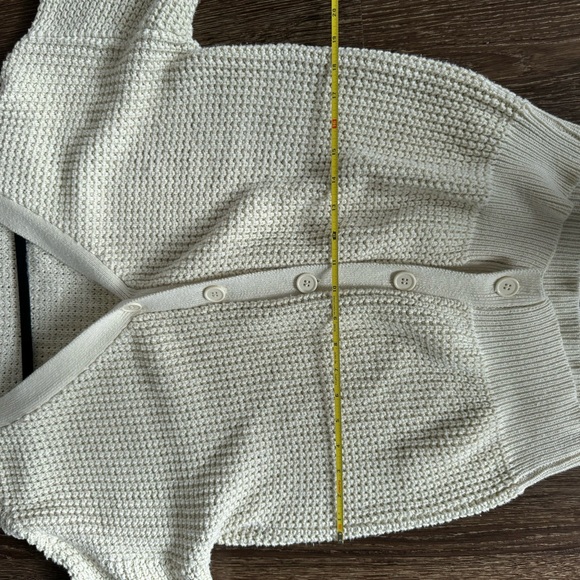 QUALFORT Cardigan Sweater 100% Cotton Button-Down Oversized Knit Cardigans - Picture 8 of 9